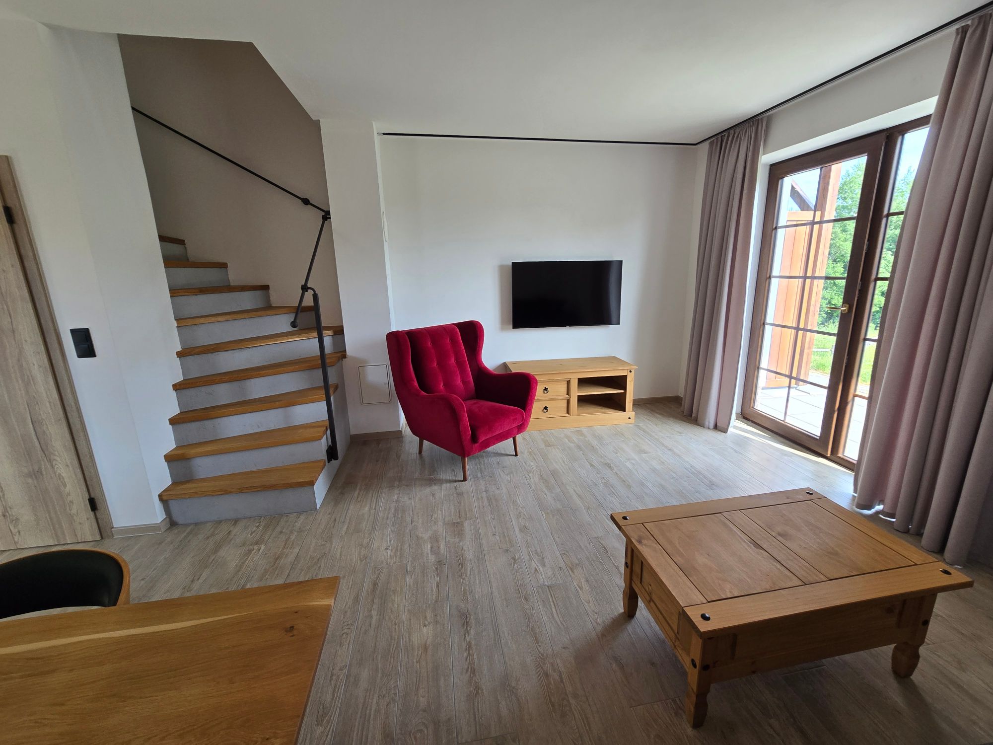 Obývací pokoj apartmánu Kvilda 202